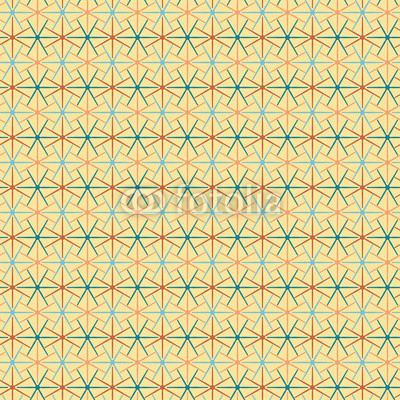 Seamless background abstract pattern with repeating star graphic ornament on the light background. Vector eps illustration