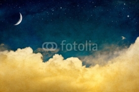 Obrazy i plakaty Moon and Cloudscape