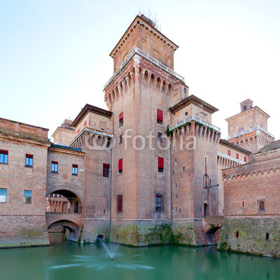 moat and Castello Estense in Ferrara