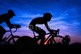 Fototapety Cycling on twilight time