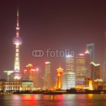 Naklejki Shanghai at night
