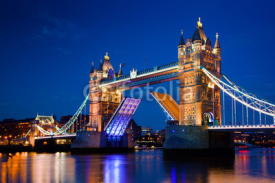 Fototapety Tower Bridge in London, the UK at night