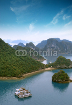 Halong bay Vietnam panoramic view