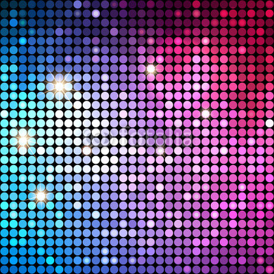  Colorful Dots Abstract Disco background. Vector Background