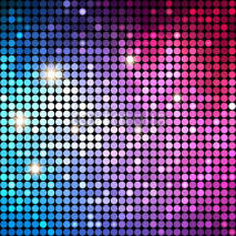 Naklejki  Colorful Dots Abstract Disco background. Vector Background