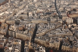 Naklejki View over Paris