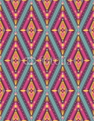 Hipster seamless colorful tribal pattern with geometric elements