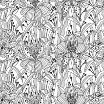 Obrazy i plakaty Seamless floral pattern