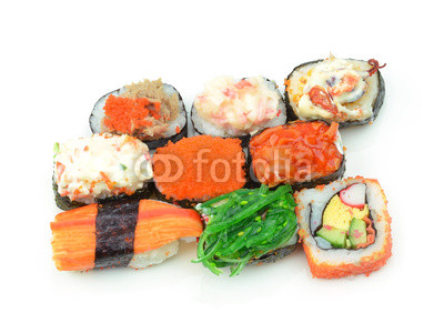 sushi  isolated on white background