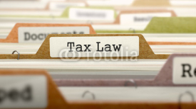 Obrazy i plakaty Tax Law - Folder Name in Directory.