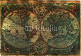 Naklejki 1611 royalty free map