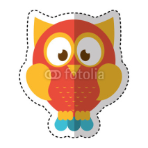 Naklejki owl bird isolated icon vector illustration design