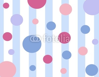 Blue Poke-A-Dots With Stripes Background