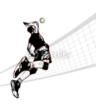 Fototapety volleyball player