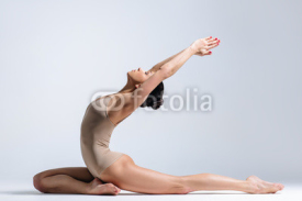 Naklejki yoga woman