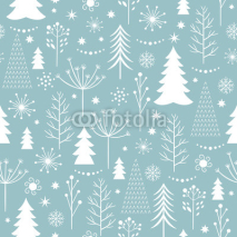 Obrazy i plakaty seamless Christmas pattern