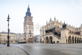 Naklejki Old city center of Krakow, Poland