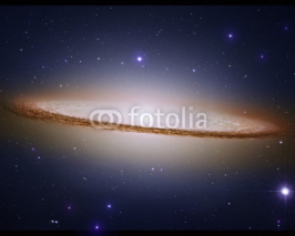 Naklejki Sombrero galaxy in deep space.