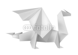 Naklejki Origami_dragon