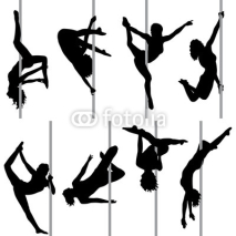 Naklejki pole dance, poledance, sport