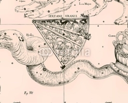 Fototapety Constellation vintage map