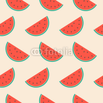 Naklejki Seamless Watermelon Background