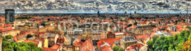 Fototapety Panorama of Zagreb city in Croatia