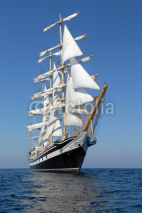 Naklejki Sailing ship.  series of ships and yachts