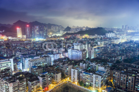 Naklejki Guiyang, China Cityscape at night