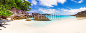 Naklejki Panorama of tropical beach scenery, Thailand