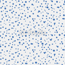 Seamless pattern with blue dots