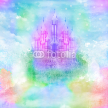 Obrazy i plakaty Magic Fairy Tale Princess Castle