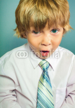 Child with astonished expression