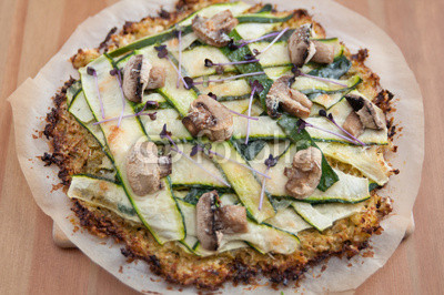 Gesunde Pizza mit Gemüse