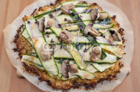 Naklejki Gesunde Pizza mit Gemüse