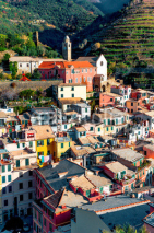 Naklejki View of Vernazza. Italian Riviera