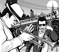 Naklejki jazz in New York