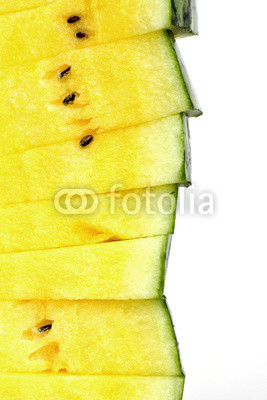 a stack of watermelon slices as background