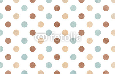 Watercolor brown, beige and blue polka dot background.