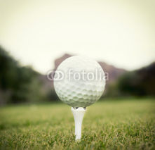 Fototapety Golf ball on tee in Arizona
