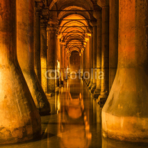 Naklejki Underground Basilica Cistern in Istanbul