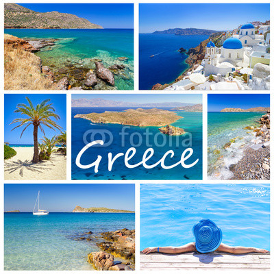 Collage of images from Greece