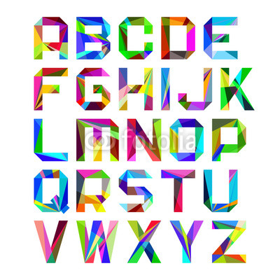 Bright alphabet letters