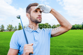 Fototapety Confident golfer.