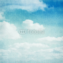 Naklejki Watercolor clouds and sky background