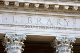 Obrazy i plakaty The Letters LIBRARY on a university building