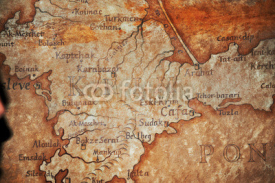 Fototapety Old vintage retro ancient map
