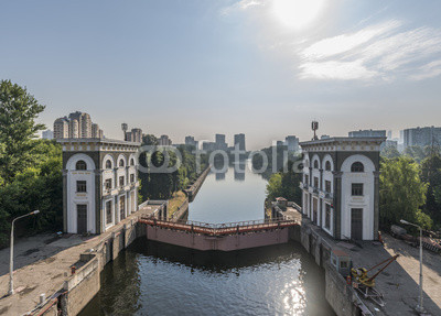 The gateway No. 9 canal. Moscow's Mnevniki.