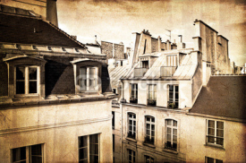Fototapety Toits de Paris, vintage