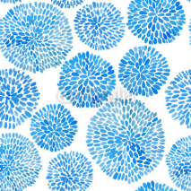 Fototapety  japanese flower circle pattern.